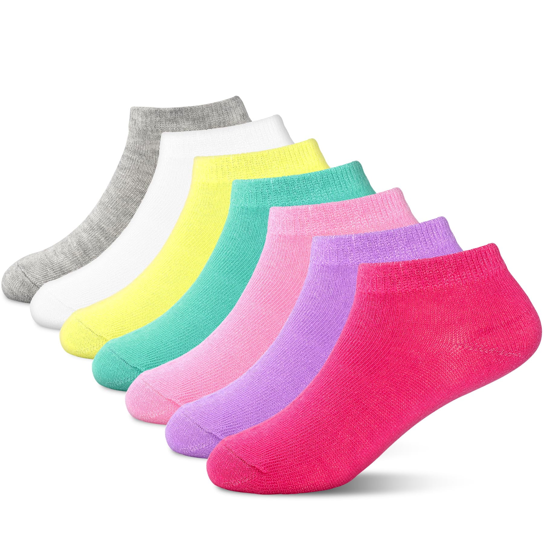 25 Pairs Toddler Socks, Girls Socks Kids Socks Girls Ankle Socks Soft Low Cut Socks Aged 1-14 for Girls Kids