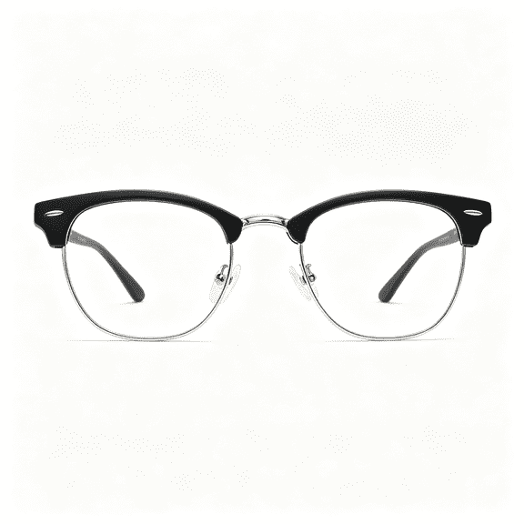 HBMYN Blue Light Blocking Glasses Anti Eyestrain Computer Gaming Glasses | Vintage Half Frame Uv Clear Lens for Women Men Blue Light Glasses for Woman
