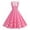 *Pink, variant on VBVC Women's 1950s Polka Dot Midi Dress,Ladies Bow Tie Swing Dress,Sleeveless Party Dress For Women,Red,S-2XL