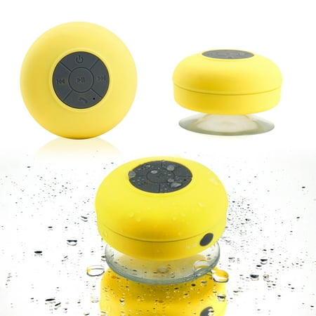 Mini Wireless Portable Shower Car Waterproof Bluetooth Handsfree Mic Speaker with Suction (Best Mini Bluetooth Speaker 2019)