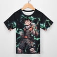thumbnail image 3 of My Hero Academia Kids Short Sleeve Tee Shirt Novelty Crewneck T-Shirts Unisex Summer Blouse Tops for Boys Girls 110CM, 3 of 8