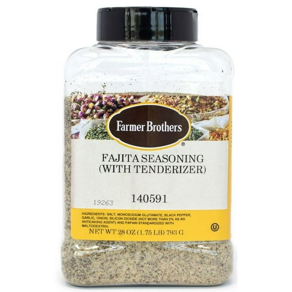 Farmer Brothers Fajita Seasoning, 1lb 12oz bottle, Large Restaurant/food Service Size Container