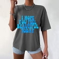 thumbnail image 4 of DPTALR T-Shirts à Manches Courtes à Manches Courtes et à Imprimé Lettre pour Femmes Décontractées, 4 of 9