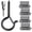 Black, variant on 40 Pack Ceiling Hooks for Hanging Plants Outdoor String Lights Heavy Duty, 2.2 Inch Eye Hook Screw in Cup Hooks Q-Hanger for Patio Lights, Wall Wood Fence Deck Mount