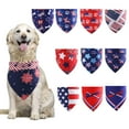 thumbnail image 2 of ZPAQI Independence Dog Bandanas Adjust Pet Collar Patriotism US Flag Neckscarf, 2 of 21