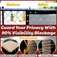 thumbnail image 3 of Amgo Custom Made 4' x 64' Grey Fence Privacy Screen Windscreen with Bindings & Grommets, Heavy Duty for Commercial and Residential, 90% Blockage, Cable Zip Ties Included (We Customize), 3 of 9