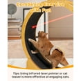 thumbnail image 5 of Ktaxon Extra-Large Cat Exercise Wheel - 43" Assembled Wooden Treadmill with Durable HDF Frame, Natural Wood Color, 5 of 8