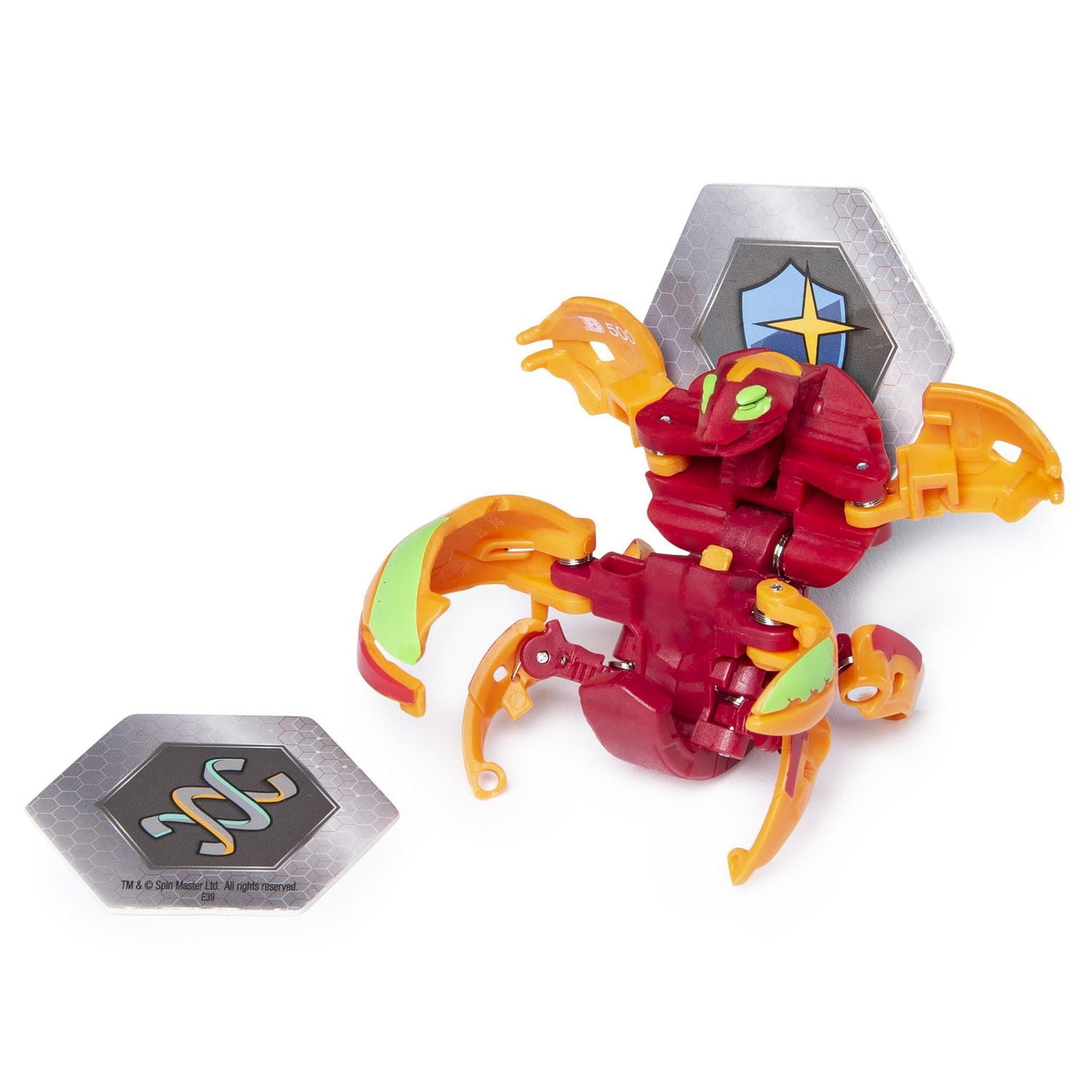 Bakugan Ultra, Pyrus Vicerox, 3-inch Collectible Action Figure and Trading Card, for Ages 6 and Up