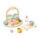 thumbnail image 2 of Postre de madera, pastel de juguete, postres, comida, juguete, habilidades para la vida, juego de fiesta de té a juego de colores, juego de comida de, 2 of 9
