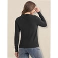 thumbnail image 2 of Women's Crew Neck Button Down Long Sleeve Cardigan for Women Classic Soft Ladies Cardigan Sweater Coat, 2 of 5