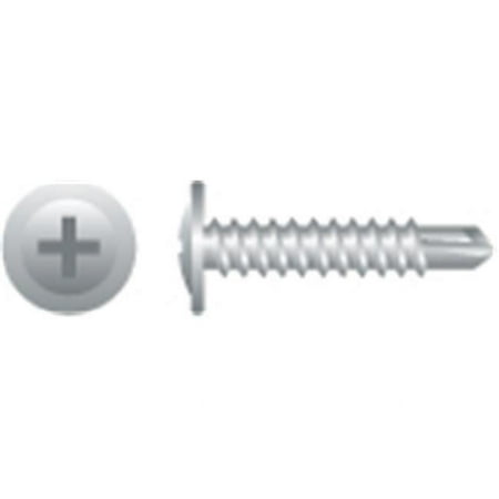 

8-18 x 1.25 in. 410 Stainless Steel Phillips Modified Truss R-W Head Screws Passivated and Waxed Box of 3 000