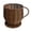 Coffee, variant on Imitation Rattan Coffee Cup Shaped Storage Basket with Handle and Base, Decorative Woven Organizer for Coffee Bar Countertop, Perfect for Storing Small Items and Home Decor, 6.8*7in, Coffee