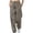 Beige, variant on Womens Solid Color Straight Leg Pants Elastic Waist Loose Fit Soft Breathable Fabric Relaxed Silhouette Casual Daily Wear Full Length Trousers