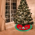 thumbnail image 4 of EWASWON Christmas 36 Inch Christmas Tree Skirt, Velvet Embroidered with Santa & Snowman, Multicolor, Non-Slip Adjustable, Festive Holiday Decor, 4 of 6