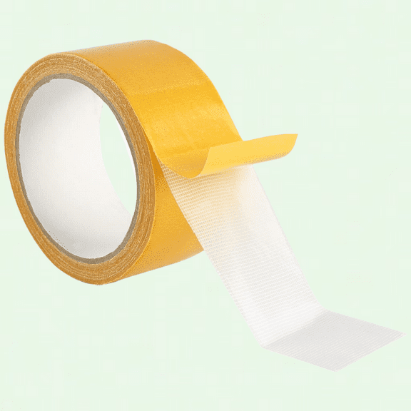 Double Sided Tape Heavy Duty Mounting Tape, 1.8 in x 33 FT (10m) High Tack Thin Double Sided Self Adhesive Tape, Universal Clear Removable Double Sided Tape with Fiberglass Mesh, 1 Pack