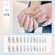 thumbnail image 1 of 24pcs/Set Fake Nails Wear Press On Reusable Designs Set French Artificial, 1 of 5