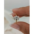 thumbnail image 3 of SOLITAIRE JEWELS 2.9Ct Oval Moissanite Diamond Engagement Ring 18K Yellow Gold Solitaire Ring, 3 of 8