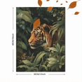 thumbnail image 3 of UXIEQU Tiger in Jungle Canvas Wall Art Print 15.75x11.81 Inches, 3 of 8