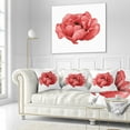 thumbnail image 2 of Designart Beautiful Plant Paeonia Arborea - Floral Throw Pillow - 18x18, 2 of 4