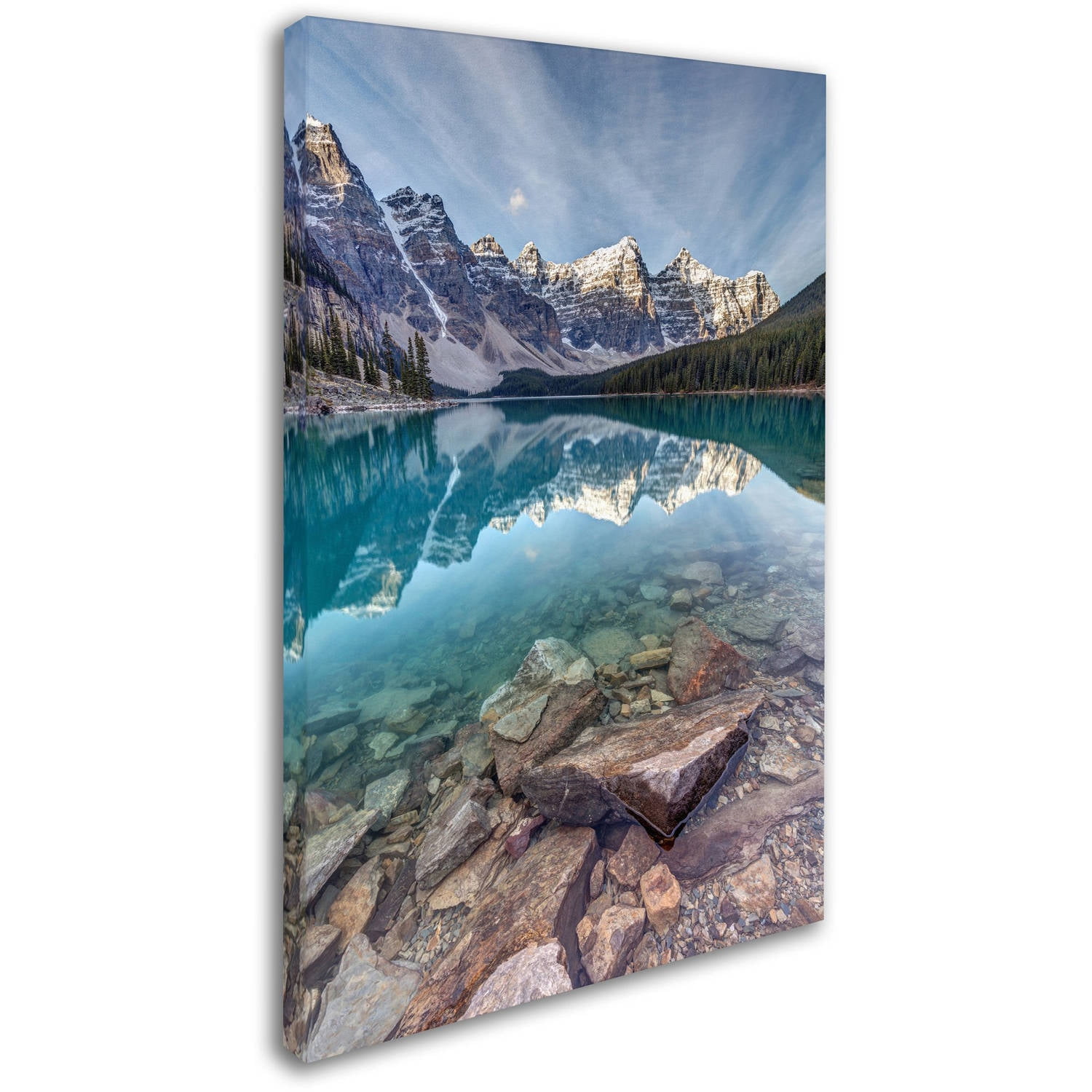 Trademark Fine Art 'Iconic Moraine Lake' Canvas Art by Pierre Leclerc