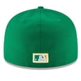 thumbnail image 4 of Men's New Era Green Athletics Cooperstown Collection Wool 59FIFTY Fitted Hat, 4 of 6