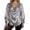 Silver, variant on Long Sleeve Shirts for Women Metallic Lantern Sleeve Cowl Neck Loose Shiny Blouse Night out Tops Clubwear
