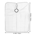 thumbnail image 2 of MIANGASTORE 1Pc Plastic Hairdressing Cape Waterproof Transparent Gown for Hair Dyeing, 2 of 8
