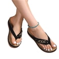 thumbnail image 3 of Willtoo Orthopedic Sandals for Women Arch Support Flip Flops Comfortable Summer Open Toe Boho Wedge Sandals Casual Slip On Walking Shoes Dressy Orthotic Wide Width Beach Vintage Flats Slippers, 3 of 4