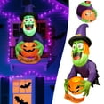 thumbnail image 4 of (2 Pack) Halloween Decorations Inflatable Witch With Pumpkin Outdoor Hanging Prop For Window Door Yard Party Scary Witch, 4 of 7