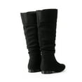 thumbnail image 2 of BURUDANI Women's Platform wide Knee High Fashion Pull On Slouchy Boots, 2 of 6