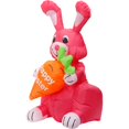 thumbnail image 3 of Conejito inflable de Pascua lindo: decoración navideña de conejo inflado con luz LED, 3 of 6