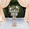 thumbnail image 3 of Wildnix Elegant Crystal Wedding Flower Stand, 4-Tier Design, Sturdy Iron and Acrylic Construction, 3 of 7