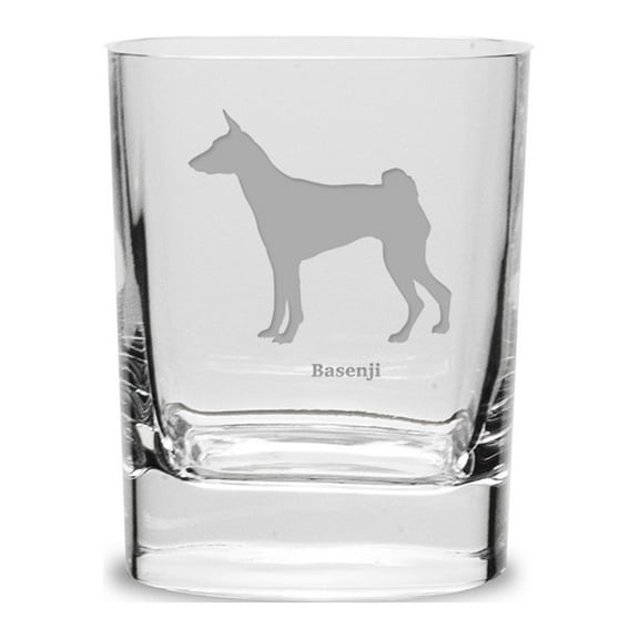 Basenji Luigi Bormioli 11.75 oz Square Round Double Old Fashion Glass