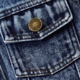 thumbnail image 4 of Esaierr Toddler Baby Kids Girls Denim Jacket Lapel Long-Sleeved Tasseled Hem Fall Casual Top for 12M-6Y Outerwear Jackets, 4 of 6