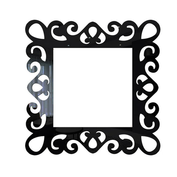 Acrylic Wall Sticker Self Adhesive Removable DIY Photo Frame Design for Home Shop Wall Decoration Fashion Modern No Residue