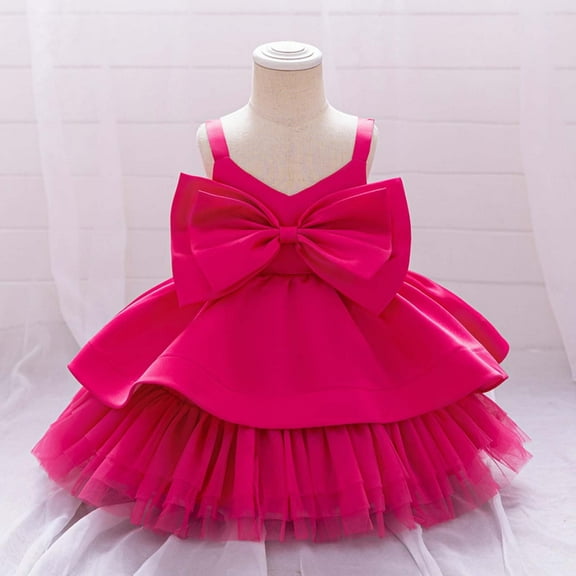 Toddler Girl Dresses Girls Formal Dress Pink Dresses For Girls Birthday Dress For Girls Children'S Day Dresses For Girls 18-24 Months