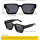 thumbnail image 4 of 2 uds gafas de sol Retro grueso rectángulo grueso mujeres hombres moda estrecho cuadrado negro Tortie marco moda 90s gafas, 4 of 4