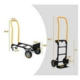thumbnail image 5 of Folding Garden Carts Hand Truck Dual Purpose 2 Wheel Dolly Cart and 4 Wheel Push Cart with Swivel Wheels 330 Lbs Capacity Heavy Duty Platform Cart for Moving/Warehouse/Garden/Grocery,Outdoor Garden C, 5 of 9
