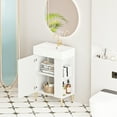 thumbnail image 2 of 21.6" Bathroom Vanity With Ceramic Sink, Right Side Open Shelf, Waterproof Finish 24vb06-21whr, White Storage Door, Stylish Design, 2 of 7