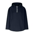 thumbnail image 7 of ShomPort 1/4 Zip Up Sweatshirt for Women Fall Trendy Fleece Long Sleeve Oversized Sweatshirt Hoodies with Pockets, 7 of 7