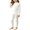 White1, variant on Cethrio Boys Cotton Pajama Sets Long Sleeve, Casual Crew Neck 2 Piece Boys' Sleepwear Blue Size 6