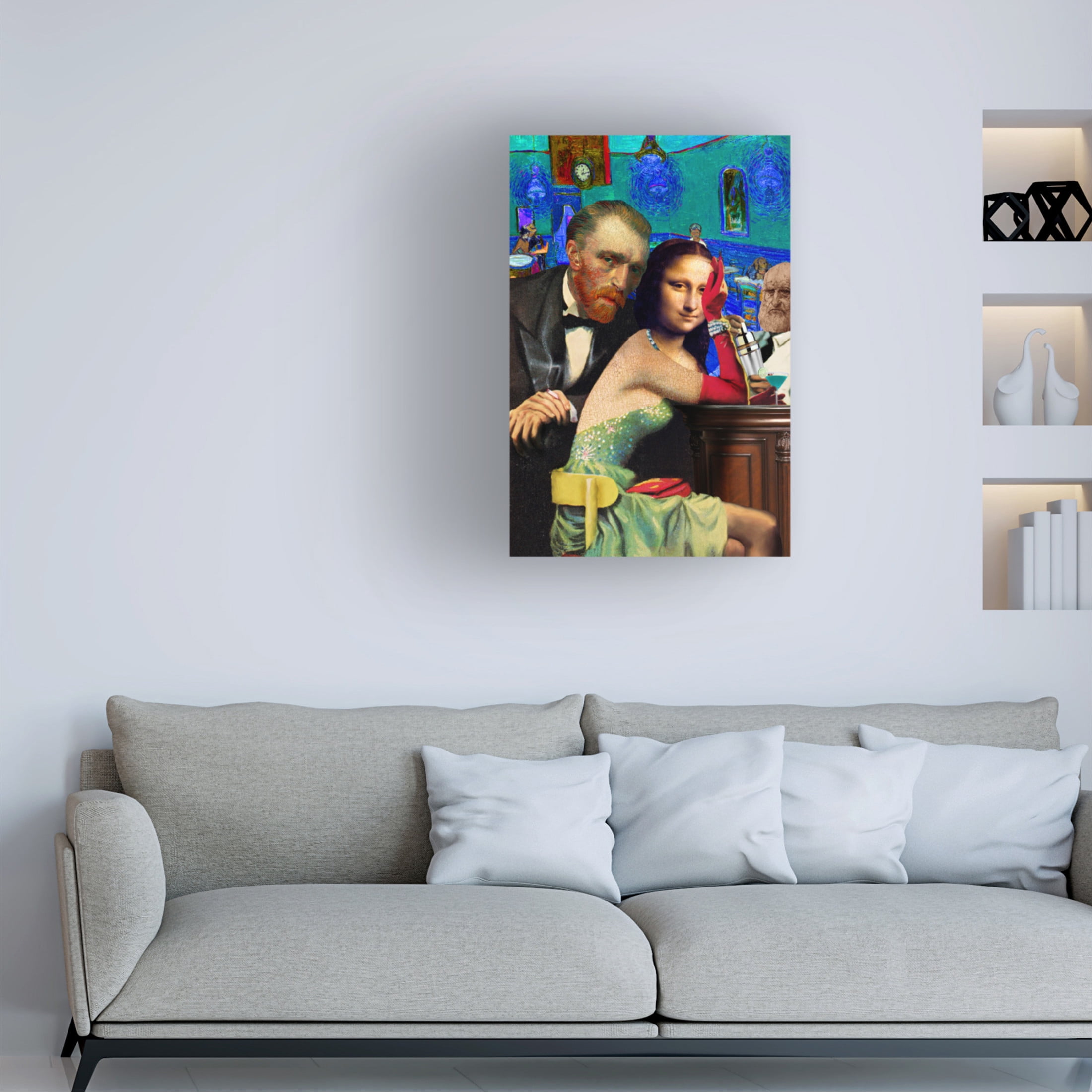 Canvas Wall Art - Barry Kite 'Blue Monday' Wall Art for Living Room, Bedroom, or Office Décor by Trademark Fine Art - 30 x 47 Inches