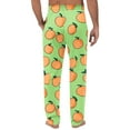 thumbnail image 5 of YLSDY Men's Peach Print Pajama Pants Comfortable Lounge Pants with Drawstring Waist Casual Sleepwear for Relaxation Green XXXL, 5 of 5