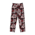 thumbnail image 4 of Xecao Snake And Rose Men's Straight Lounge Pajama Pants: The Ultimate in Comfortable Sleepwear, 4 of 9