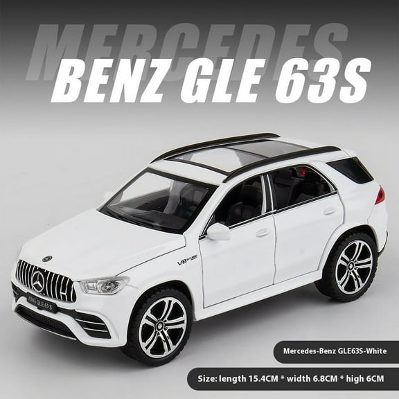 1:32 Mercedes Benz GLE 63s SUV Alloy Car Model Diecast Pull Back Metal Vehicles Simulation Model Car Interior Ornaments Gift