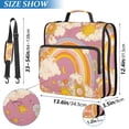 thumbnail image 2 of FORMRS Zipper Binder with Shoulder Strap 2-inch Ring 500 Sheet Capacity File Bag, Purple Retro Rainbow, 2 of 5
