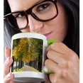 thumbnail image 2 of 3drose, Pathway Along Elbe River Dresden, Germany - Eu10 Mde0147 - Michael Defreitas, 11oz Two-tone Green Mug, 2 of 6