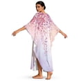 thumbnail image 2 of Xoenoiee Pink Cherry Blossom Print Womens Kaftan Dresses Plus Size Caftans Oversized Swimwear Coverups 2026 Summer Bathing Suit Lightweight Maxi Beach Dress, 2 of 7