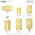 thumbnail image 2 of 20751-12-Livex Lighting-Greenwich - 10 One Light Outdoor Wall Lantern Satin Brass Finish with Clear, 2 of 8