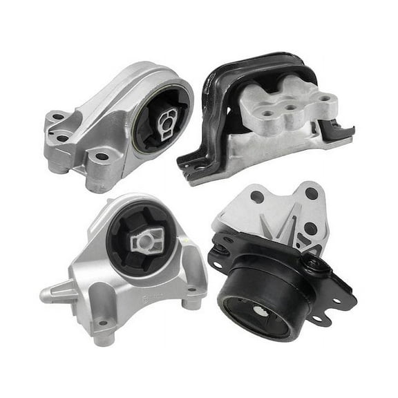 Engine Mount and Transmission Mount Kit - 4 Piece - Compatible with 2010 - 2016 GMC Terrain 2.4L 4-Cylinder 2011 2012 2013 2014 2015